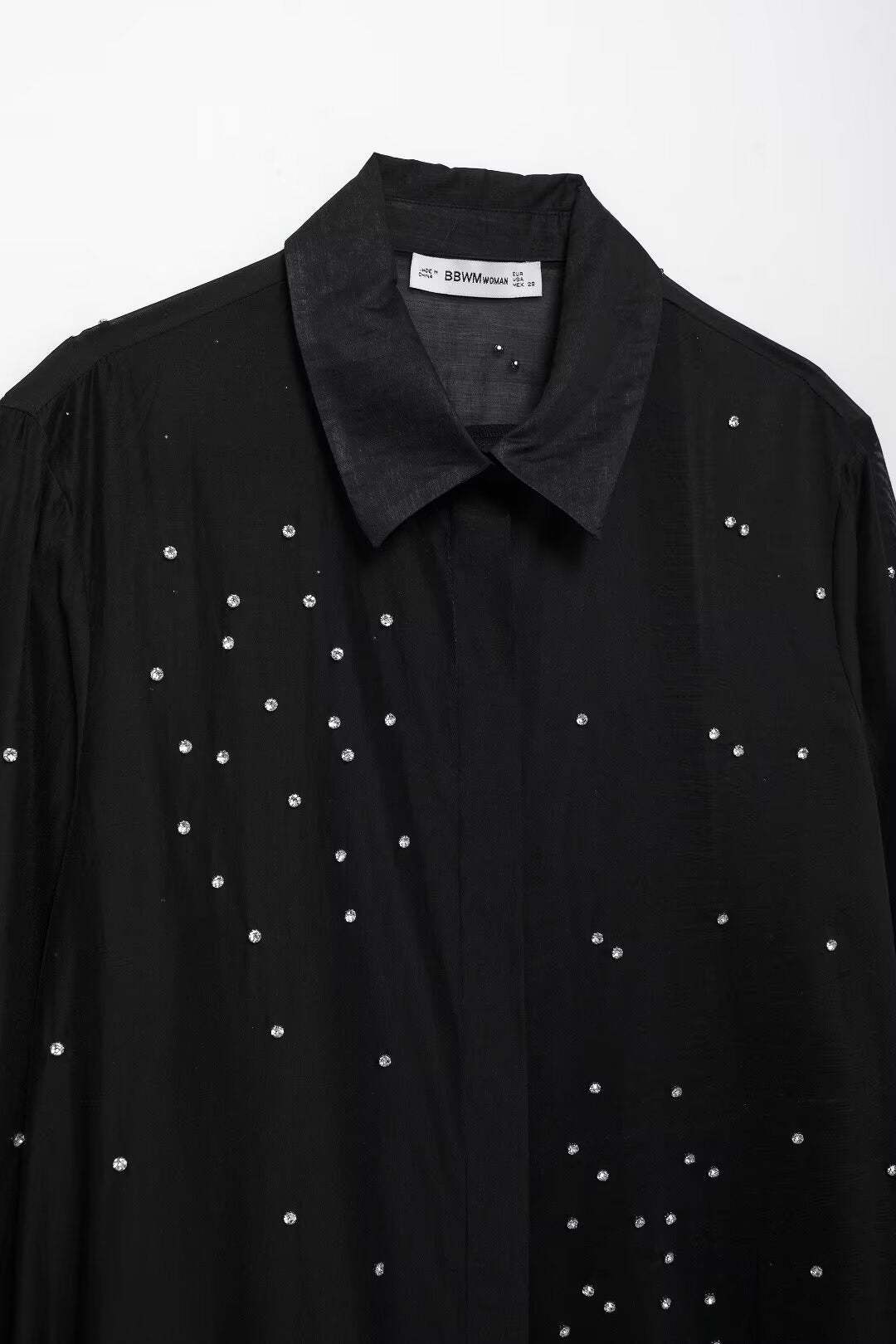 Fall Women Clothing Simple Jewelry Embroidery Shirt