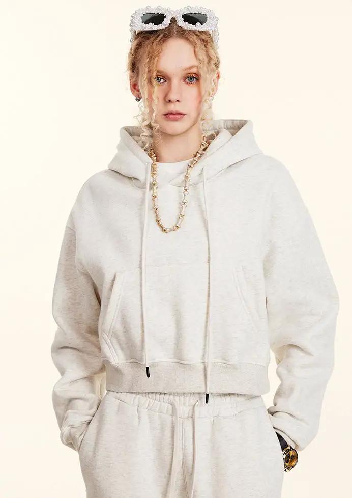 Clothing Autumn Winter Retro Hooded Pullover Women&