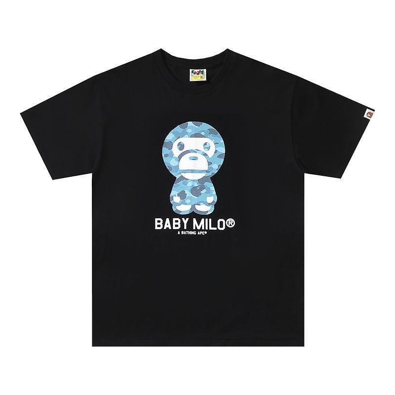 Bathing Ape Back Baby Milo T-Shirt without Collar