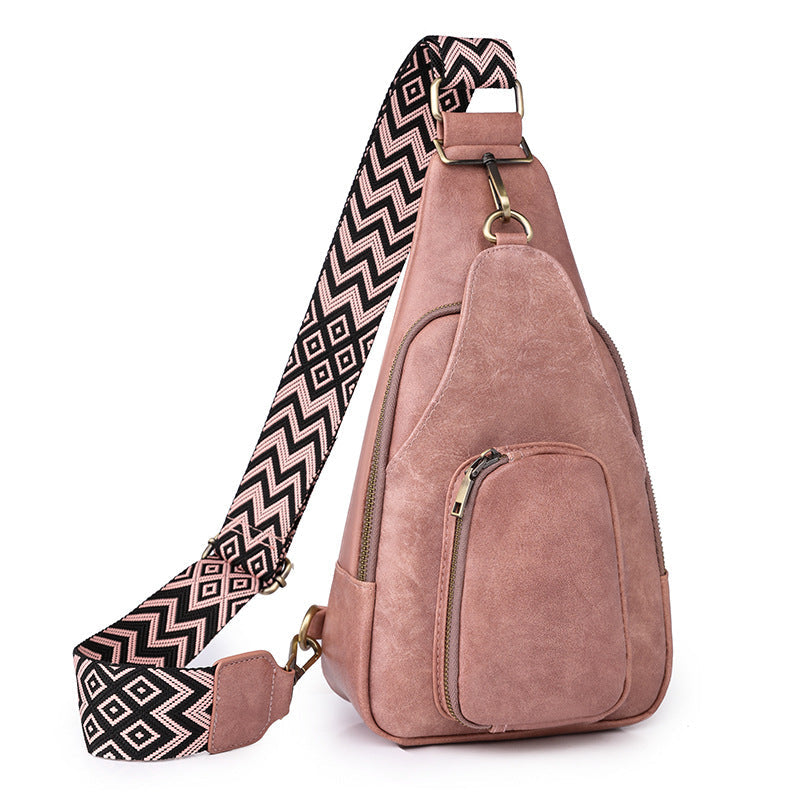 Weiche Leder Brusttasche Retro Damen Crossbody Bag