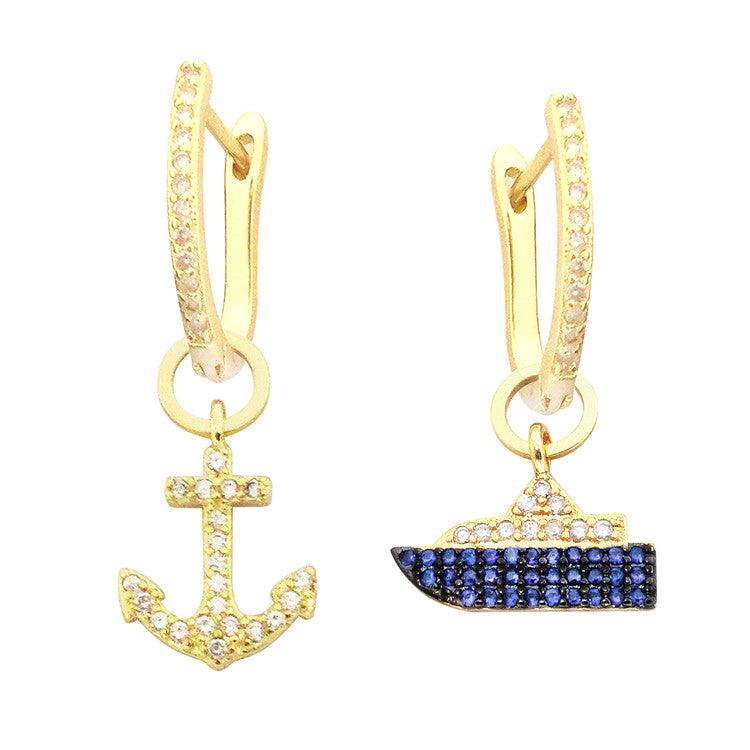 Color: 4 style - Holiday Earrings Feminine Style Starfish Personality Korean Nethong Travel Necklace