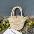 Frische Strohtasche Tragbare Niedliche Gewebte Tasche Kleine Clutch Koreanische Kleine Korbtasche Damentasche