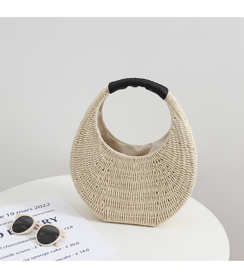 Thailand Strohtasche Nische Tragbare Französische Gewebte Tasche Damen Strandurlaub Strandtasche Kleine Clutch