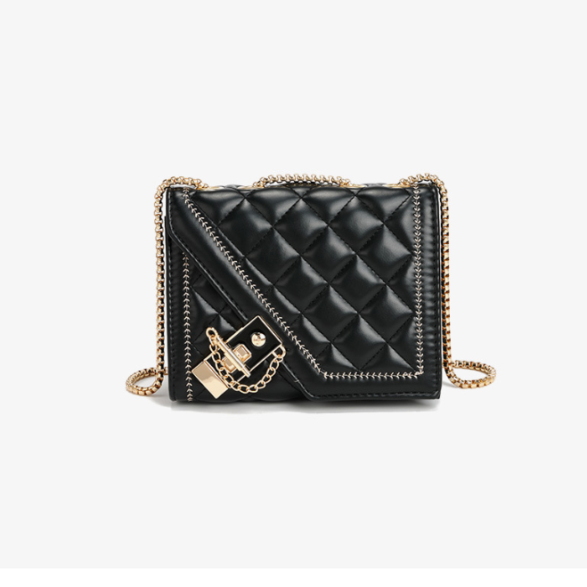 Tasche Damen Tasche Winter Hochwertige Raute Kette Schulter Umhängetasche Kleine Quadratische Tasche