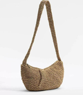 Lässige Umhängetasche aus Stroh, Nischen-Beuteltasche, geflochtene Tasche, Urlaubs-Strandtasche, All-Match-Brusttasche