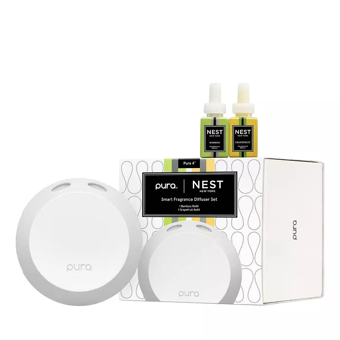 Nest New York NEST x Pura 4™ Smart Fragrance Diffuser Set Bamboo &amp; Grapefruit