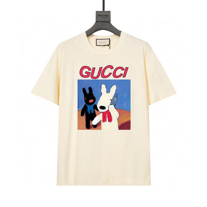 Gucci T-Shirt Beige Crew Neck - Luxury Cotton Essential