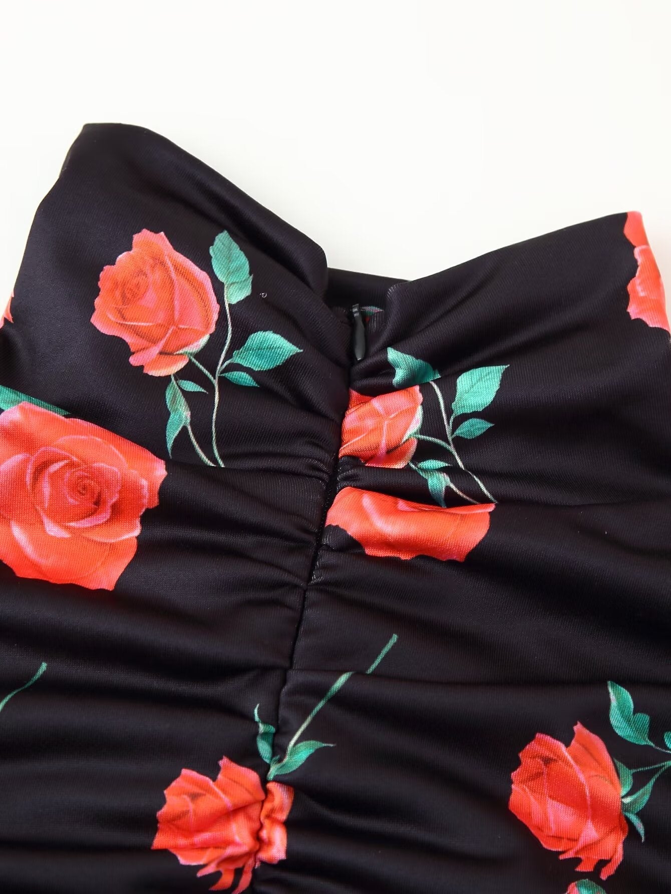 Frühling Sommer Sexy Eng Anliegendes Rüschen-Hüftkleid