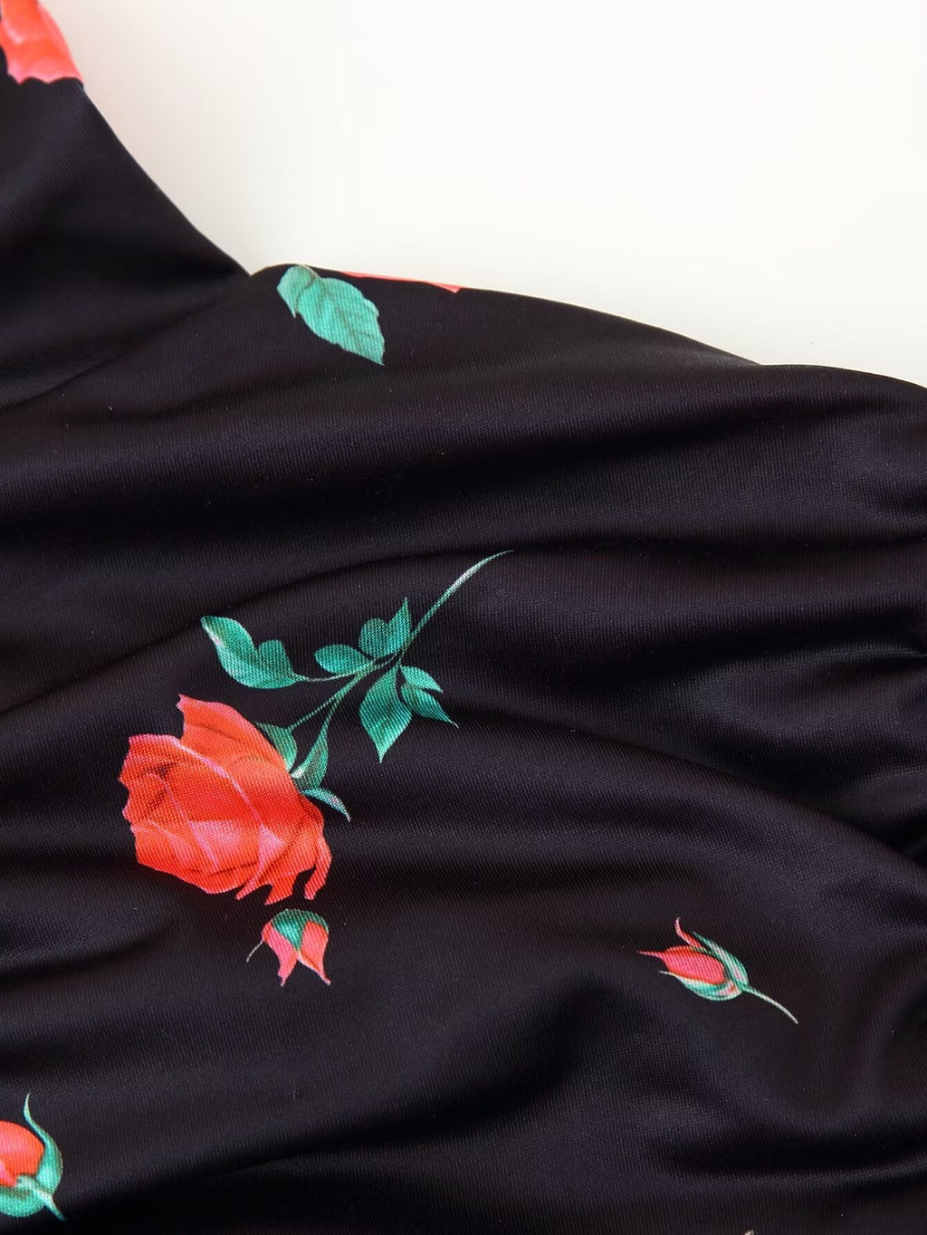 Frühling Sommer Sexy Eng Anliegendes Rüschen-Hüftkleid
