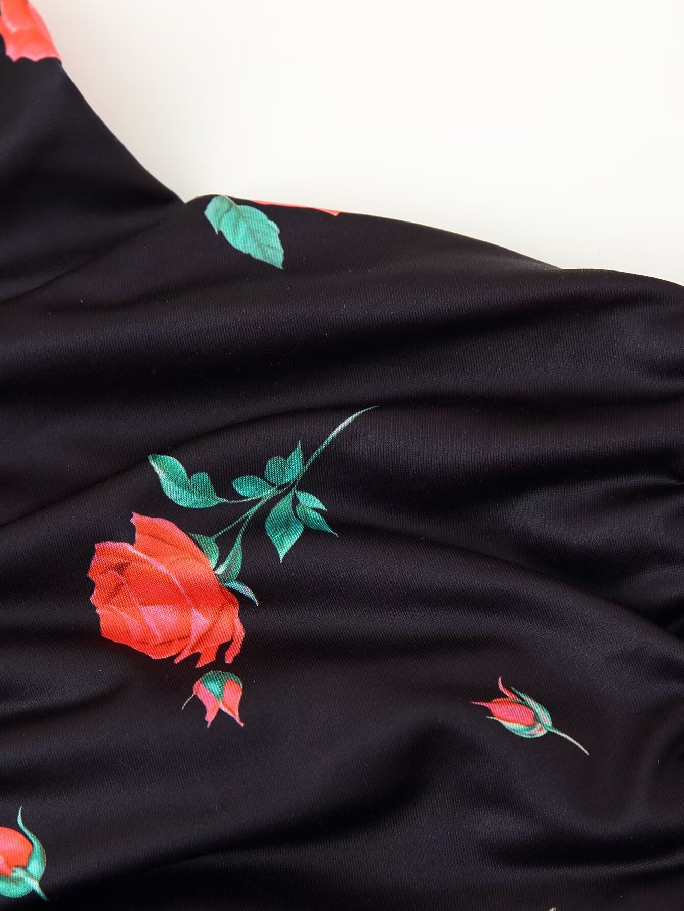 Frühling Sommer Sexy Eng Anliegendes Rüschen-Hüftkleid