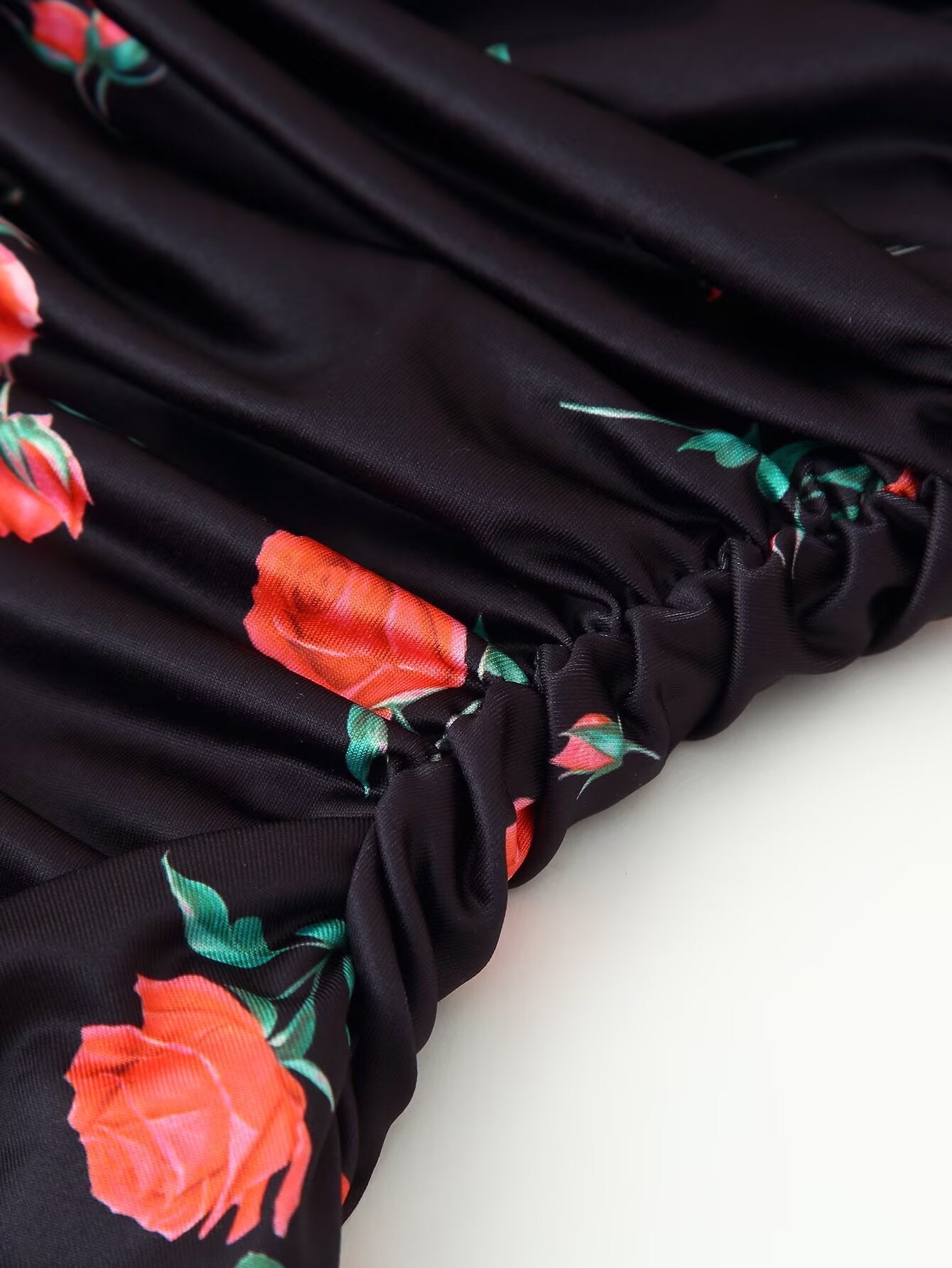 Frühling Sommer Sexy Eng Anliegendes Rüschen-Hüftkleid