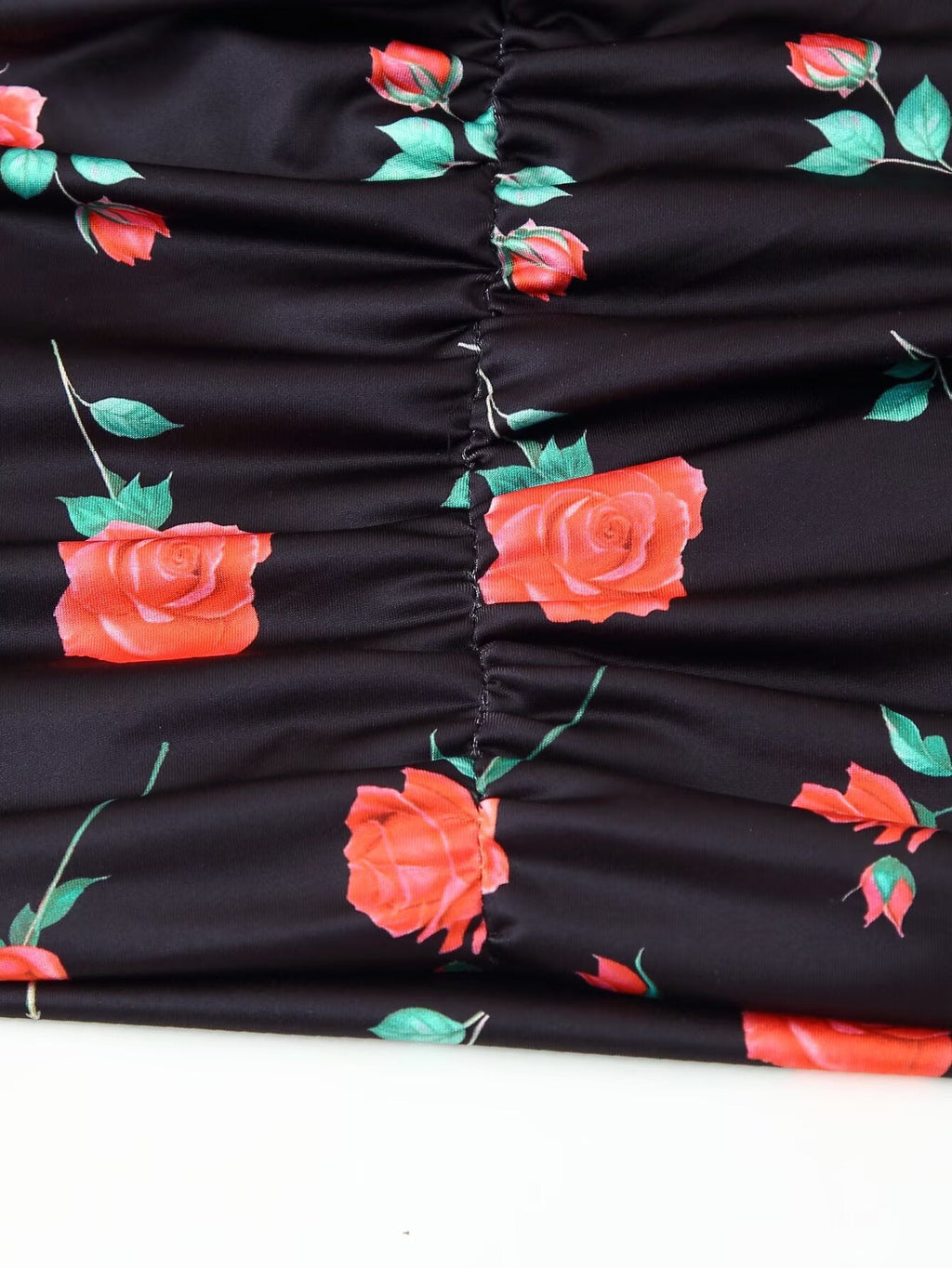 Frühling Sommer Sexy Eng Anliegendes Rüschen-Hüftkleid