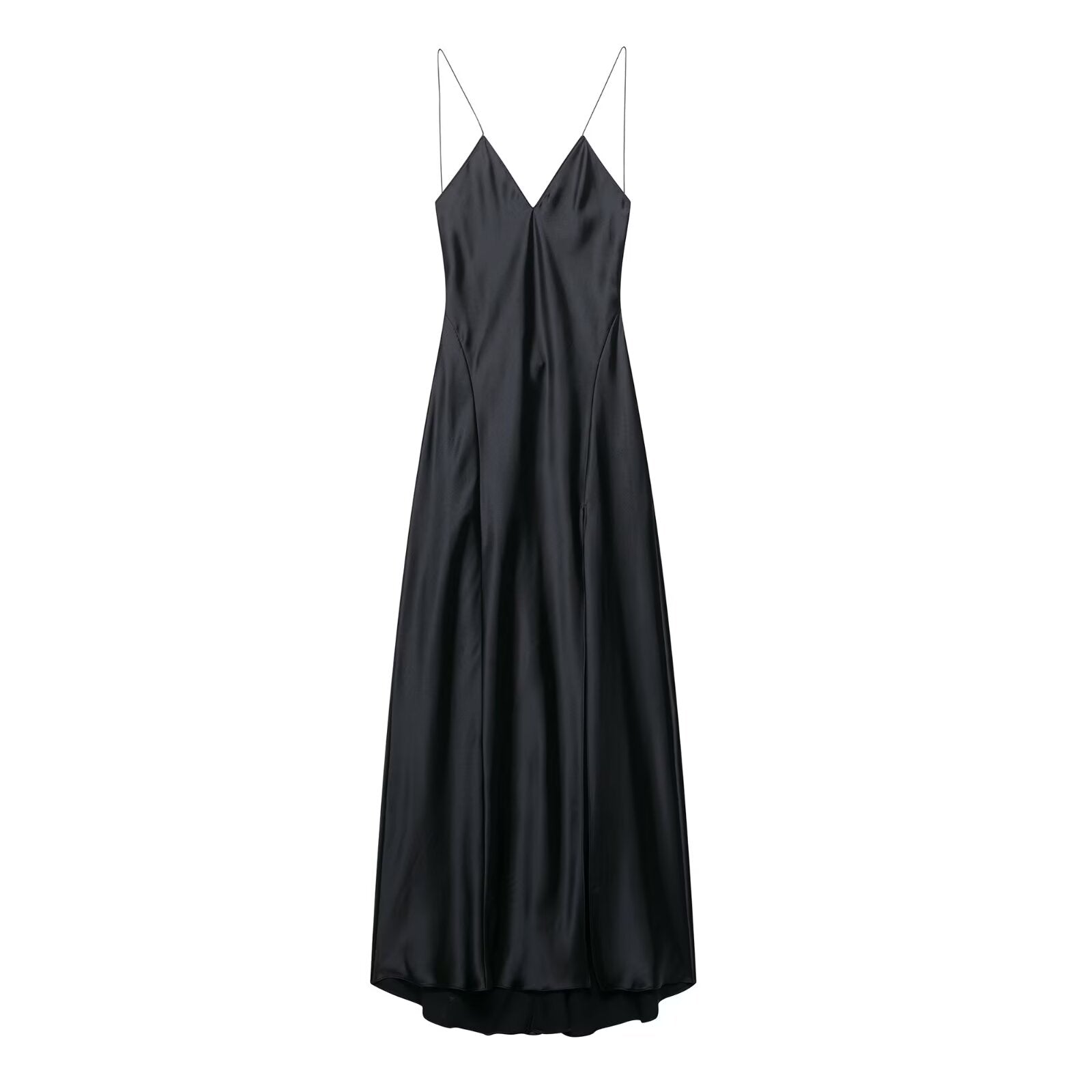 Damenbekleidung Sommer Seidensatin Texturiertes Unterwäsche-Trägerkleid