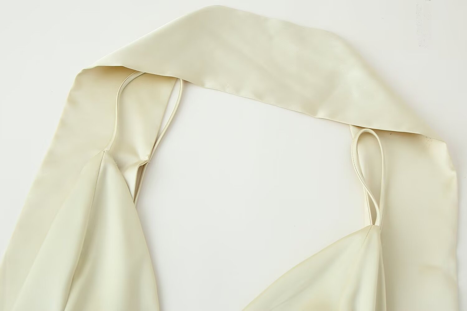 Damen Eleganter dünner Schal Seidensatin-Textur Kleid