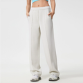 Sportliche Freizeithose Damen Locker Fallende Schlankmachende Gerade Hose Luftschicht Nude-Feel Weite Beinhose
