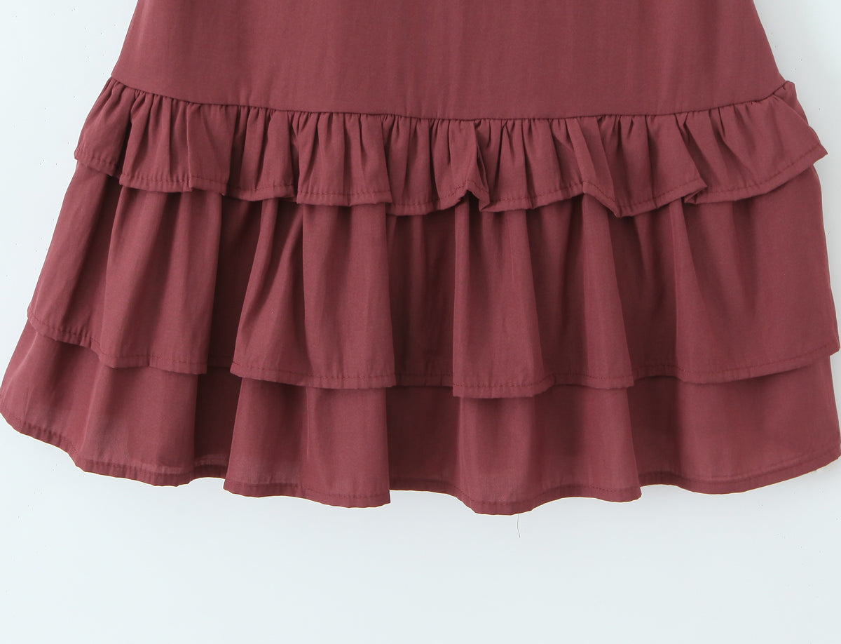 Sexy Halter Tiered Dress Women Summer Sexy Deep V Plunge neck Waist Controlled Slimming