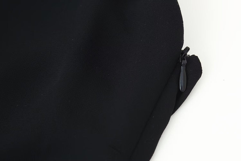 Sommer Damen Kleidung Laminiert Dekoration Hängender Kragen Maxi-Kleid Damen