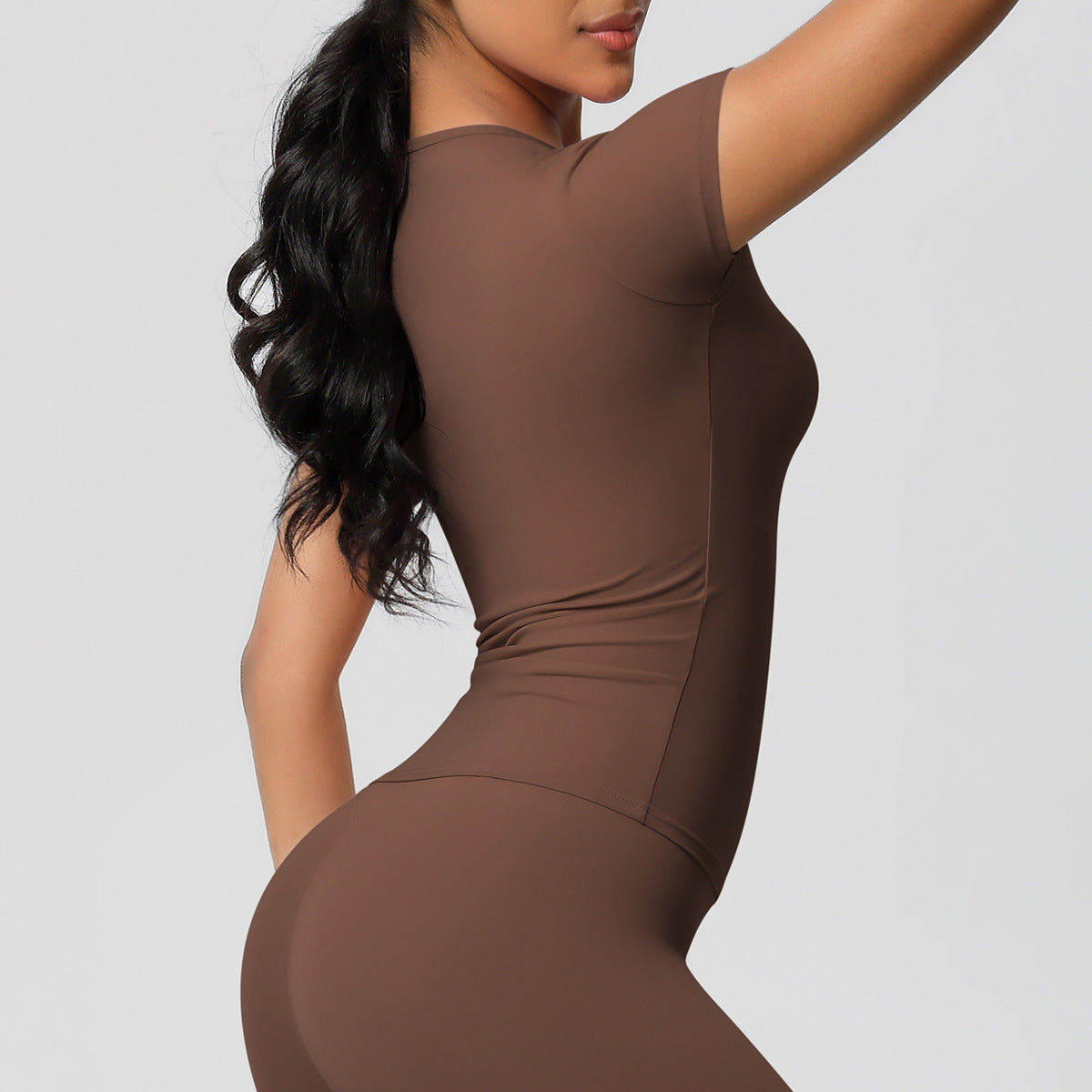 Sanded Tight-Fit Short Sleeve T-Shirt