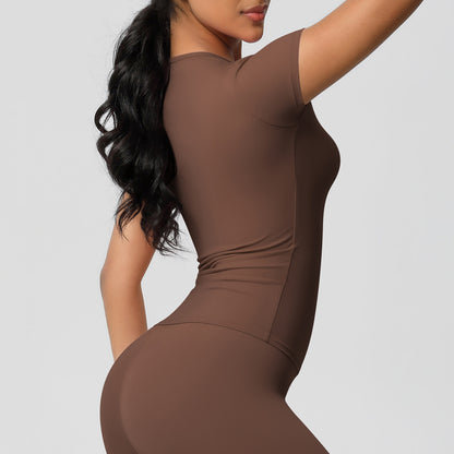 Sanded Tight-Fit Short Sleeve T-Shirt