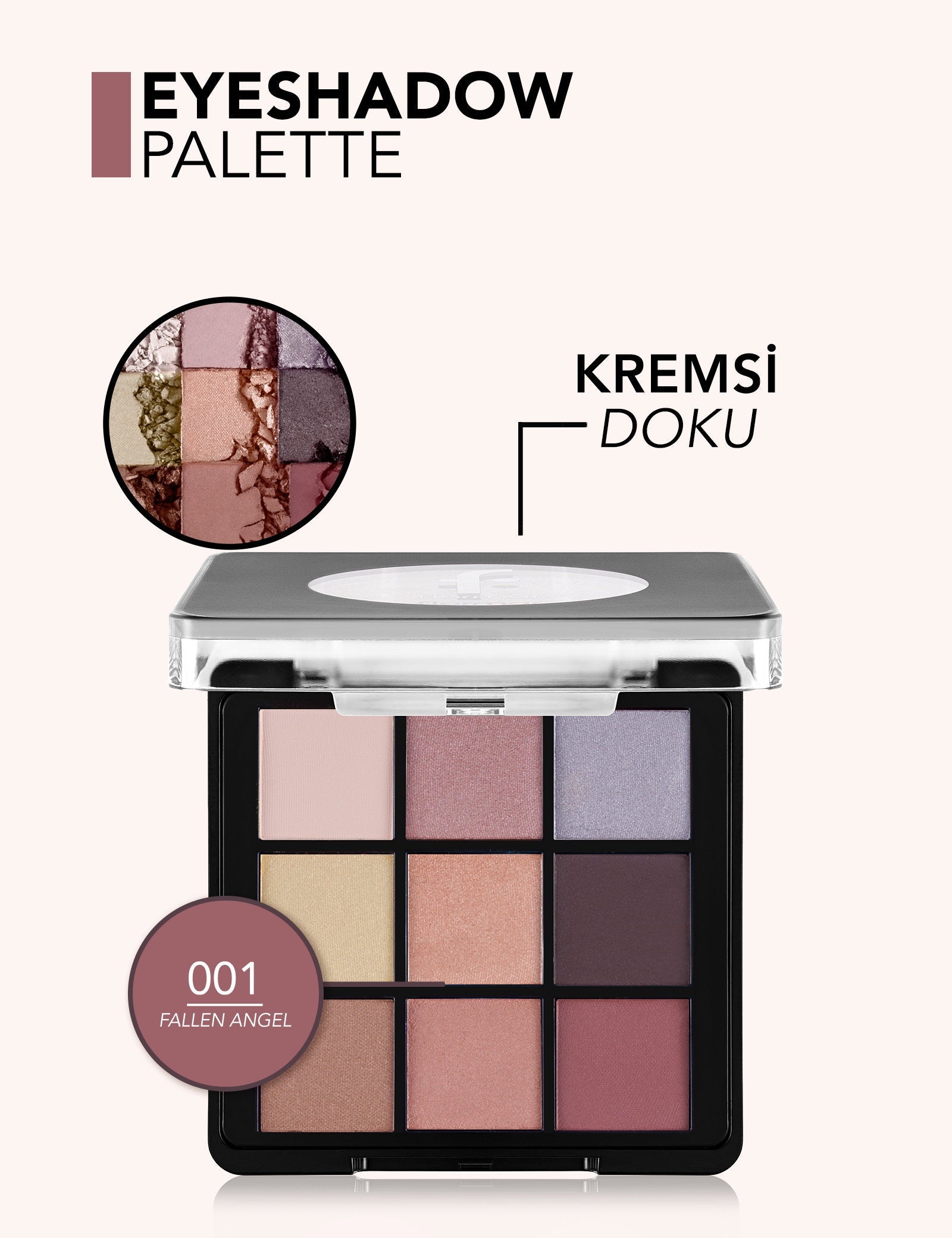 Flormar 9-Color Eyeshadow Palette Matte &amp; Shimmer 9g
