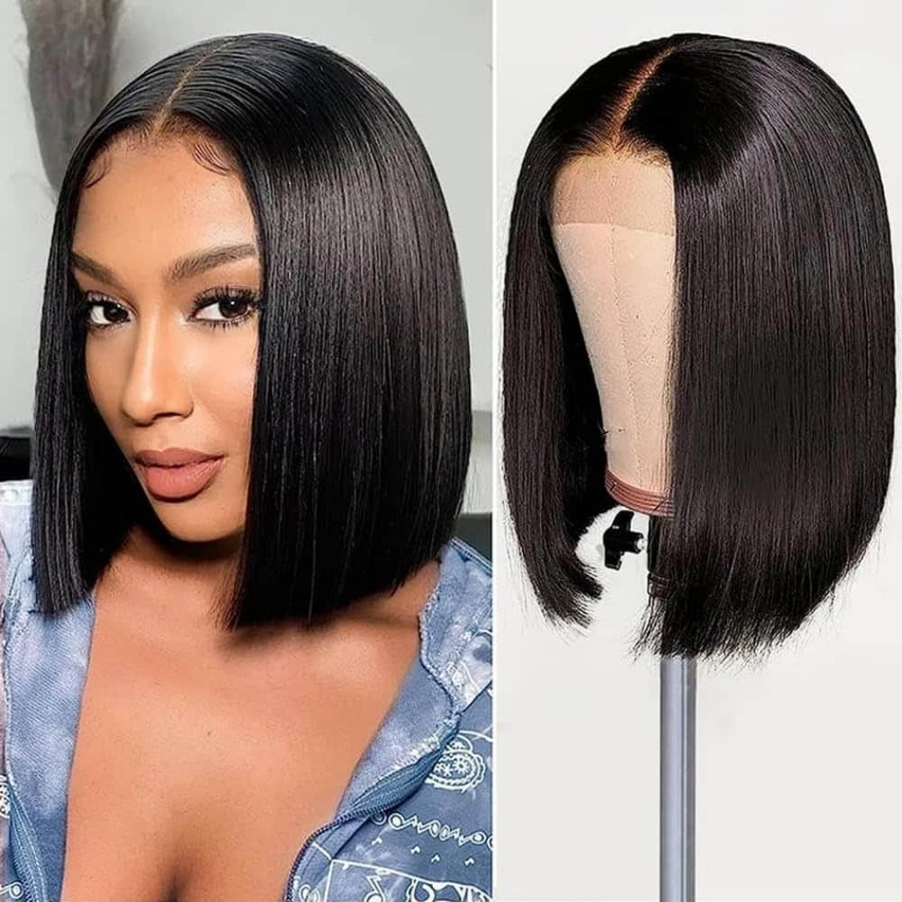 Staria Hair 13"x4" Bob Wig Transparent Lace Closure Wig 