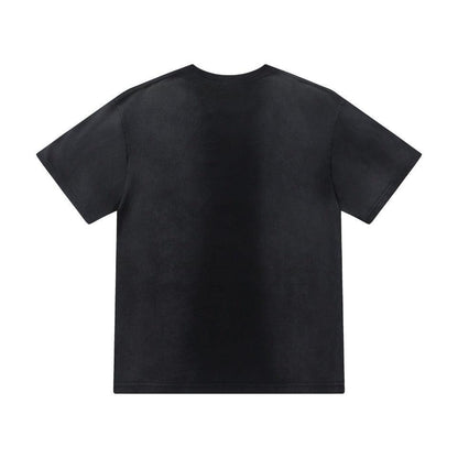Amiri Faded Black T-Shirt Without Collar