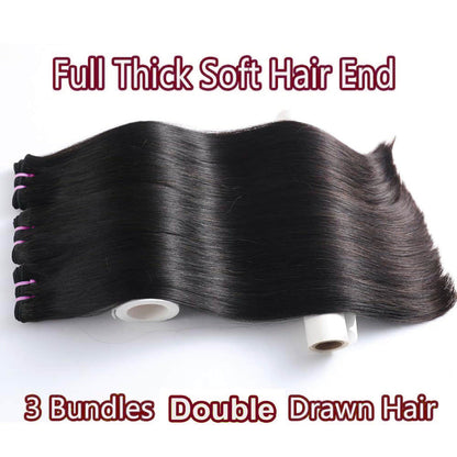 StariaHair 14-30 Inch Straight Vietnam Raw Hair Bundles 