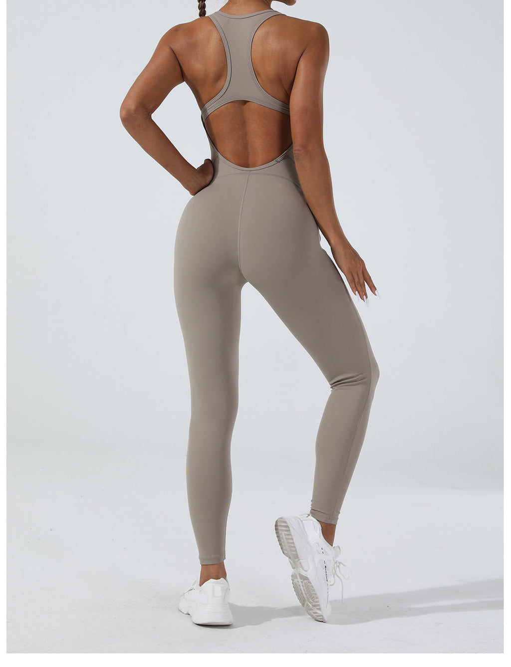 Sexy Yoga Jumpsuit Outdoor Schöner Rücken Jumpsuit Hose Hochelastischer Einteiler Yoga Jumpsuit