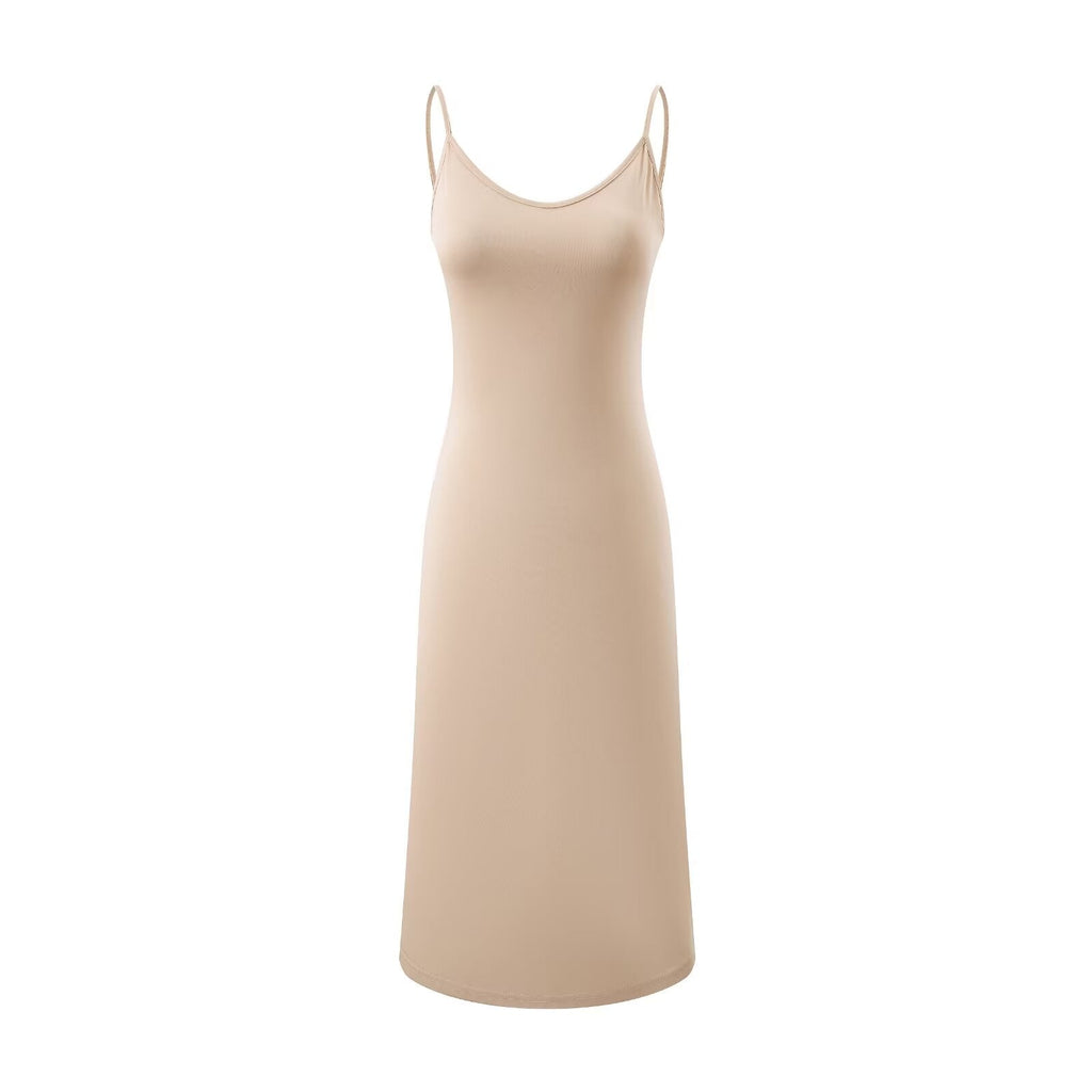 Summer Vintage Adult Woman Casual Drawstring Strap Flattering Figure Dress