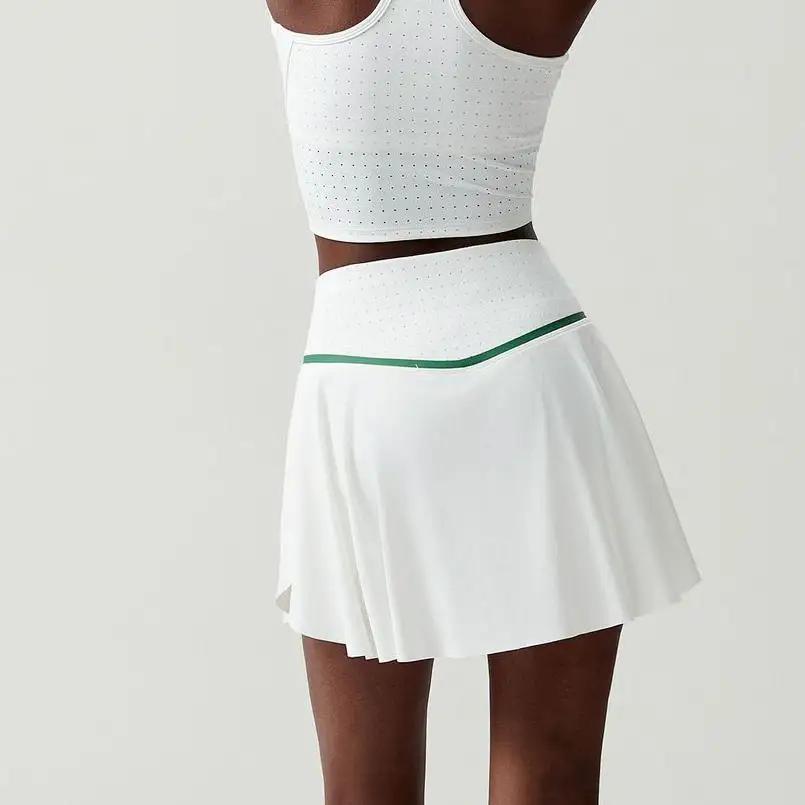 High Waist Tennis Skirt Women Anti Exposure Quick Drying Yoga Fitness Sports Skirt by Wanita Store