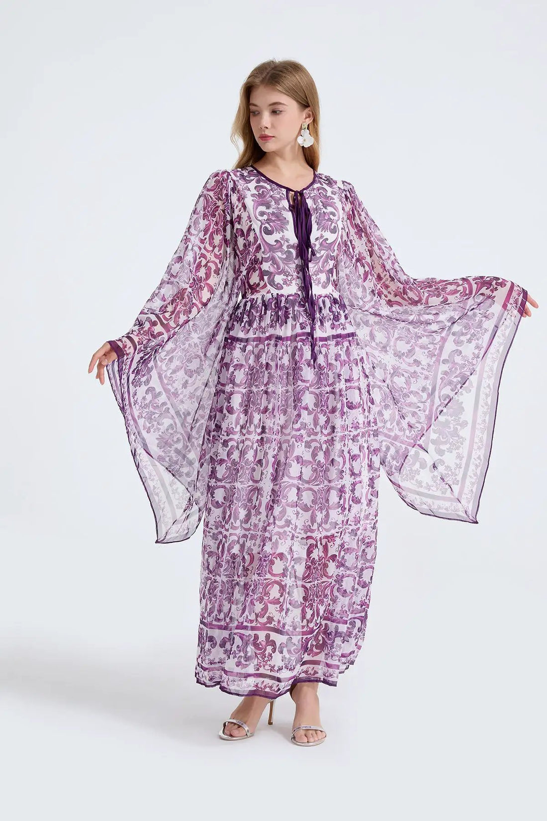 Women Spring Autumn Loose A Line Long Sleeved Dress by Wanita Store