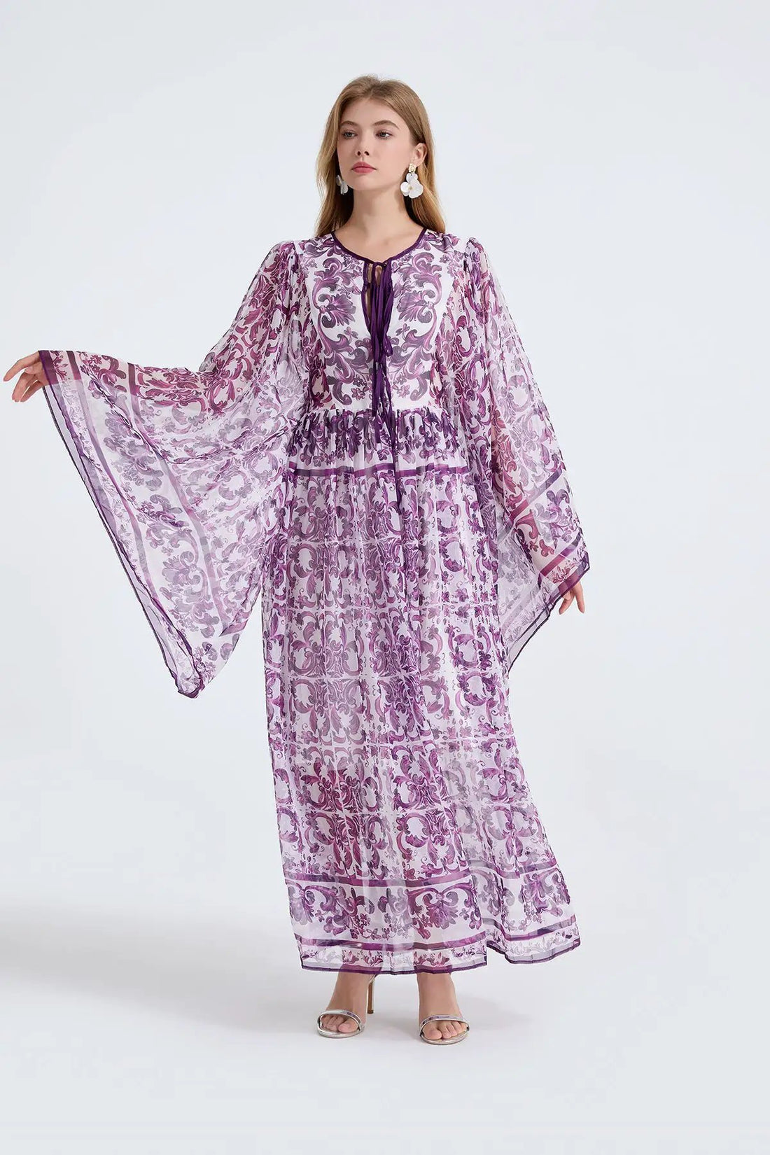 Women Spring Autumn Loose A Line Long Sleeved Dress by Wanita Store