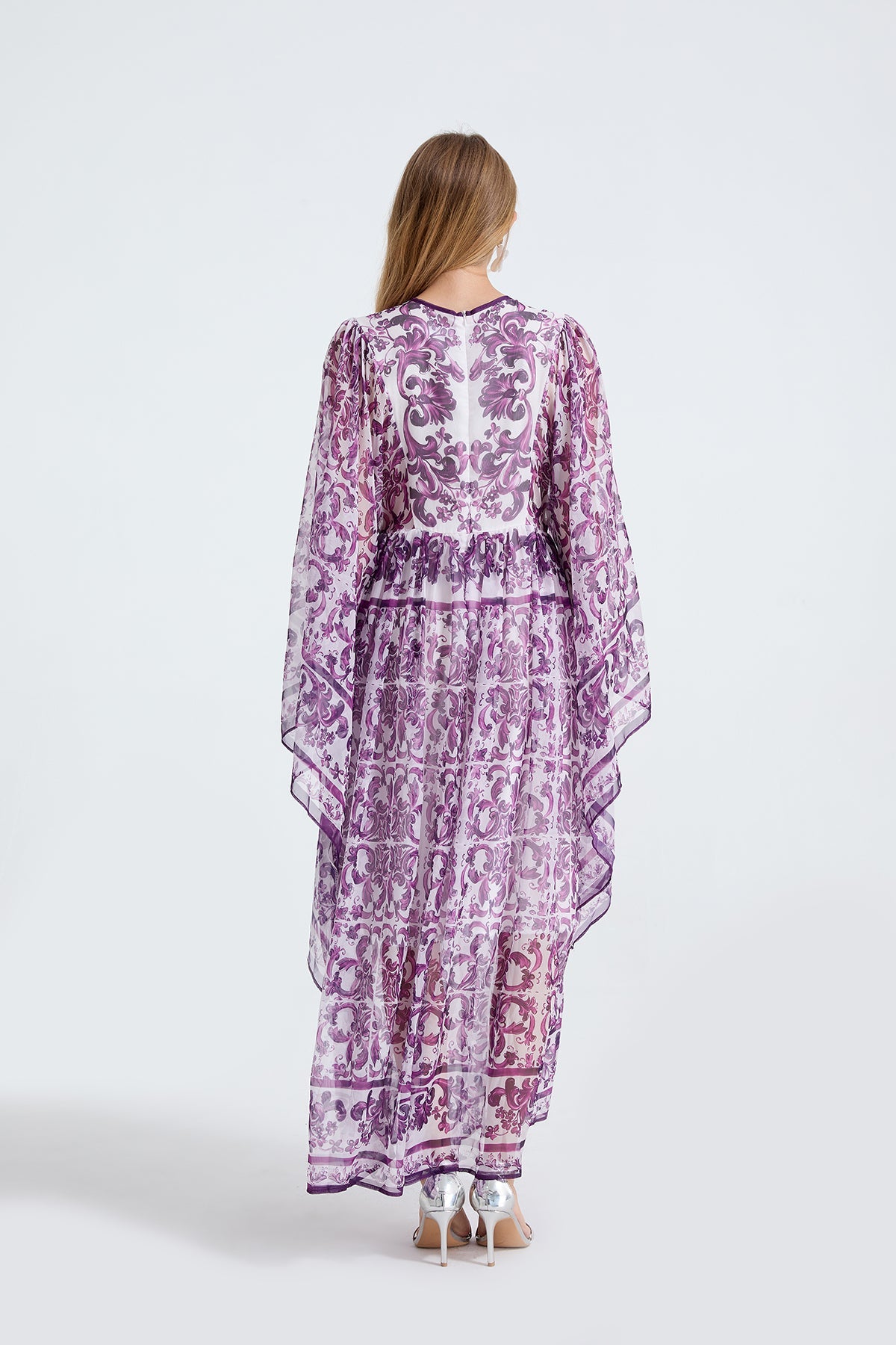 Damen Frühling Herbst Locker A-Linien Langarmkleid