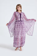 Damen Frühling Herbst Locker A-Linien Langarmkleid