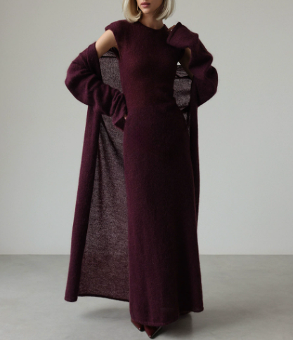 Damen Herbst Strick-Cardigan Ärmelloses Kleid Zweiteilige Sets Damen
