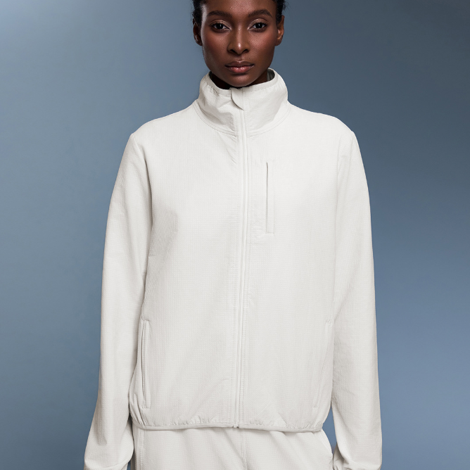 Outdoor Leichte Wasserdichte Sportjacke mit langen Ärmeln, dünnem Fleecefutter, Stehkragen, winddicht, Freizeitjacke Damen Herbst