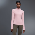 Herbst Langarm Reißverschluss Yoga Kleidung Stehkragen Slim Fit Schlankheits-Workout-Top Lauf-Sport-T-Shirts