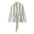Herbst Damenbekleidung Modisch Eleganter Blazer Satinhose Zweiteilige Sets