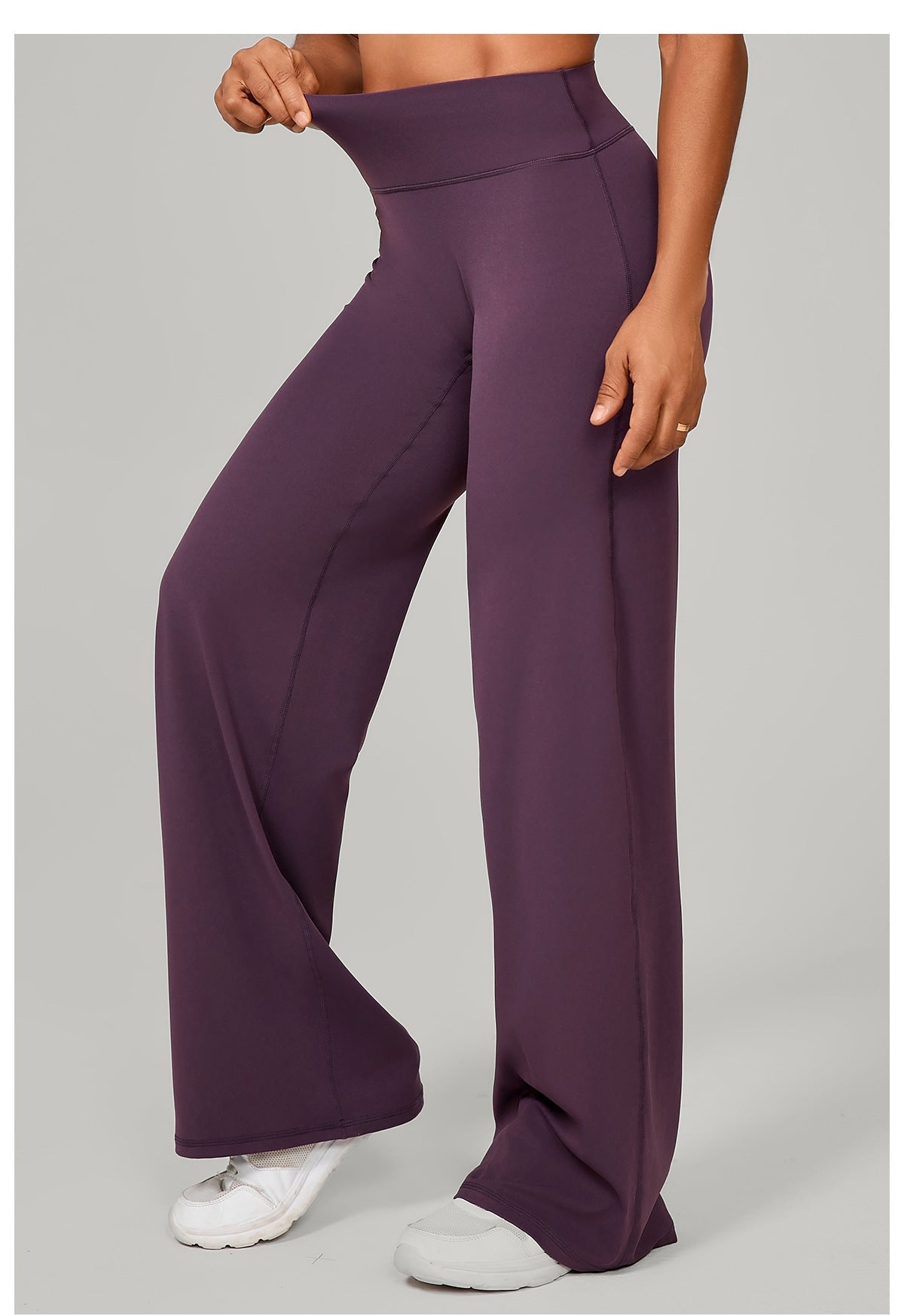 Herbst Sand Pilates Straight Yoga Hose All Match Loose Weite Beinhose Laufende Sport Fitness Hüfte Zeigende Hose