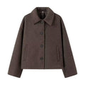Herbst Damenbekleidung Design Freizeit All-Match Wollkurzmantel