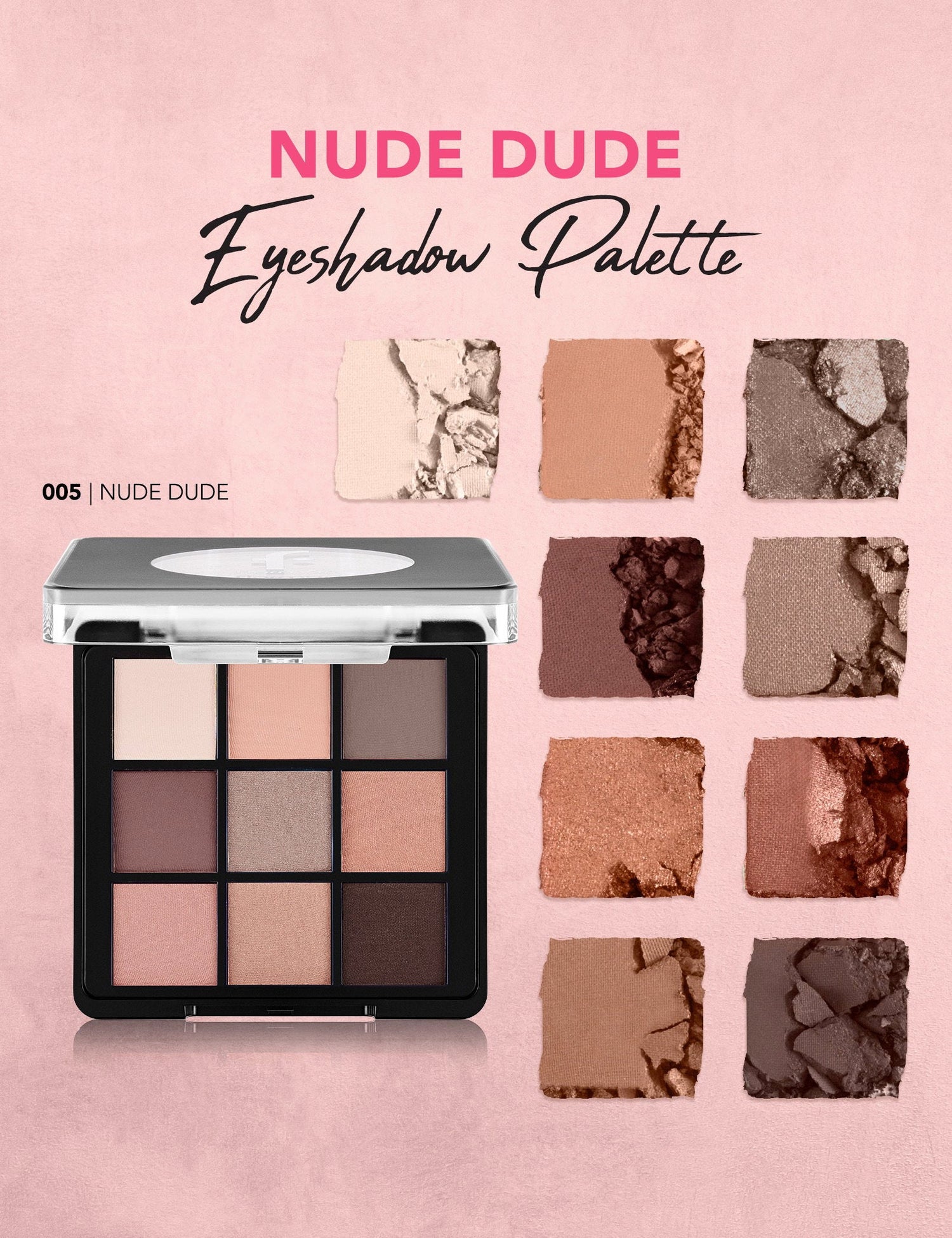 Flormar 9-Color Eyeshadow Palette Matte &amp; Shimmer 9g