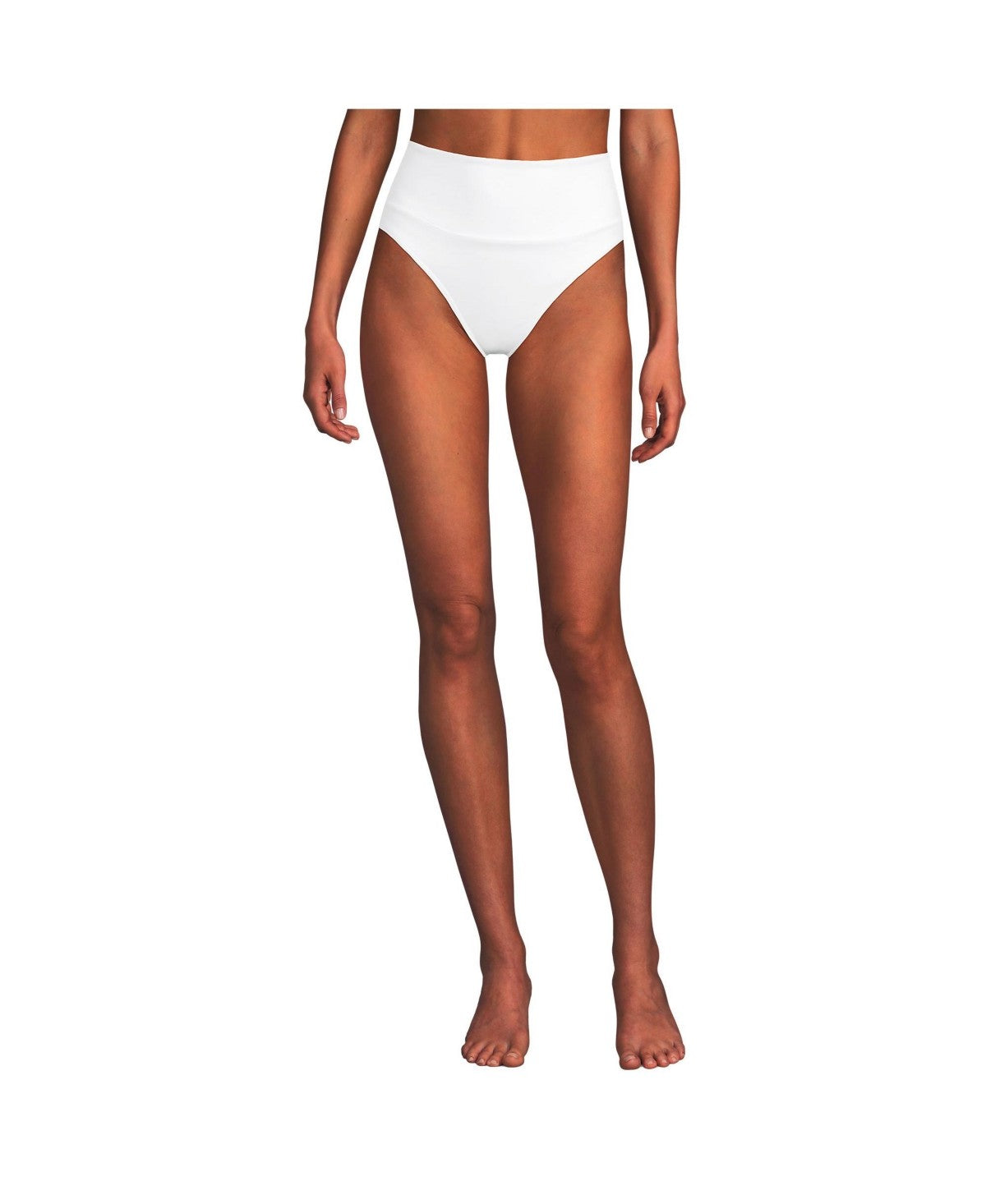 Lands End Retro Tummy Slimmer High-Waist Bikini Bottoms