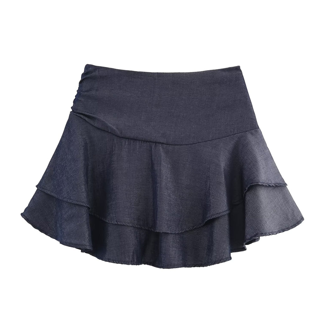 Damenbekleidung Western Laminated Decoration Culottes