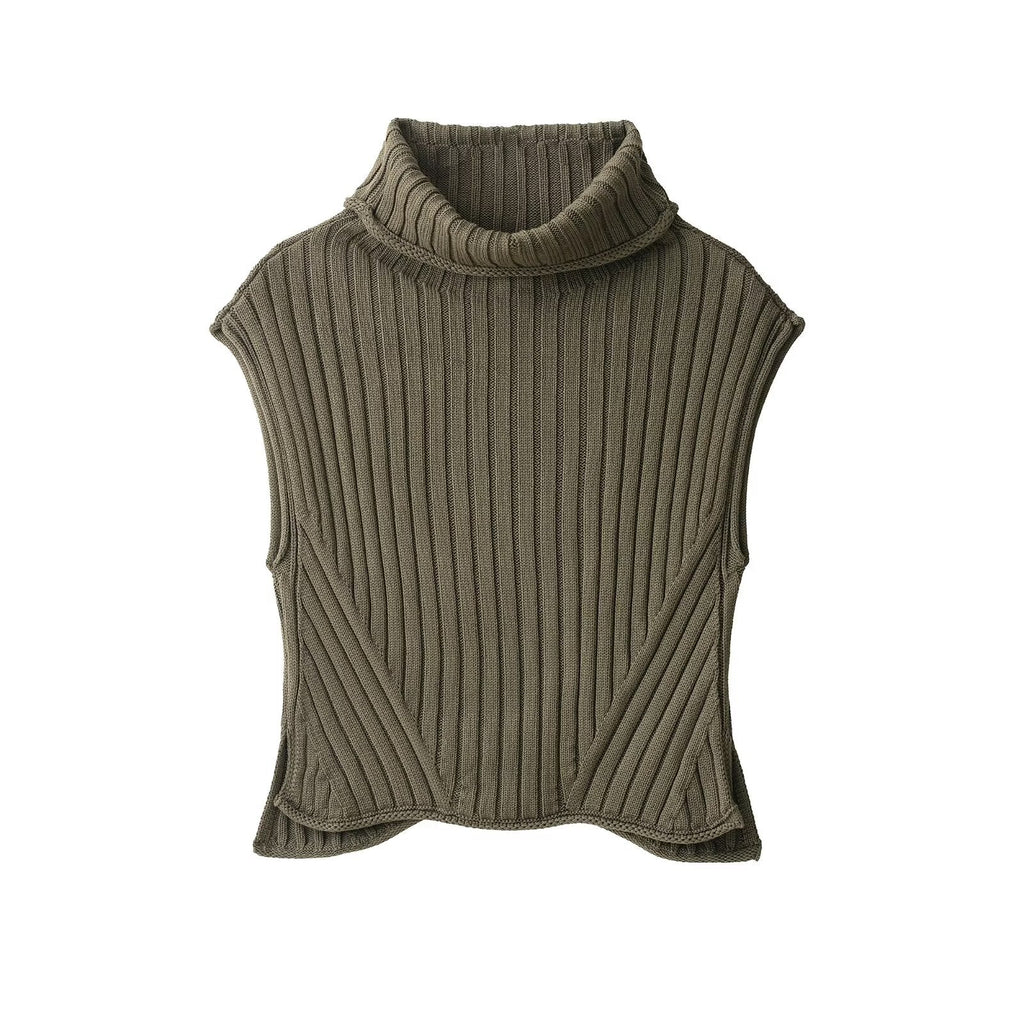 Damenbekleidung Rollkragen-Strickweste