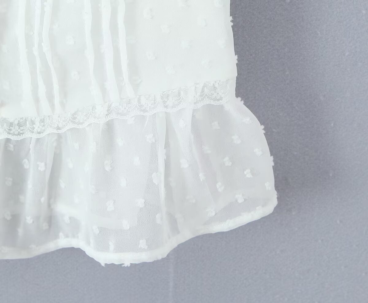 Atmosphere Lace Sleeveless Small Top Niche Lace up Waist Tight Sexy Short Sexy Shirt Vest