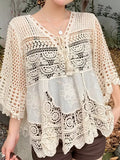 Women Summer Vacation V Neck Top
