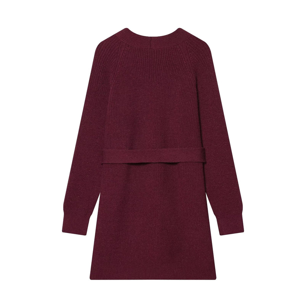 Women Autumn Winter Jewelry Bead Knitted Cardigan