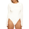 Herbst Winter Damenbekleidung Lässiges Unterzieh-Top Langarm Enger Body