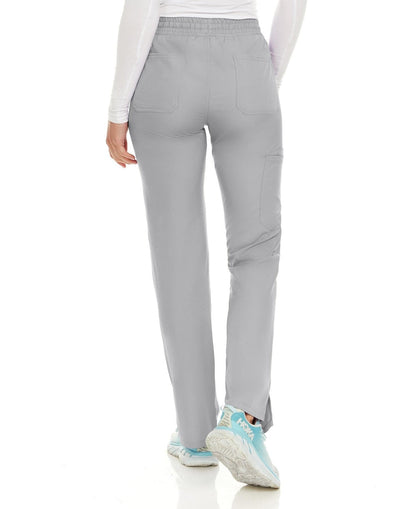 Medichic Petite Terri Stretch Straight Leg Six Pocket Cargo Scrub Pants, Xl