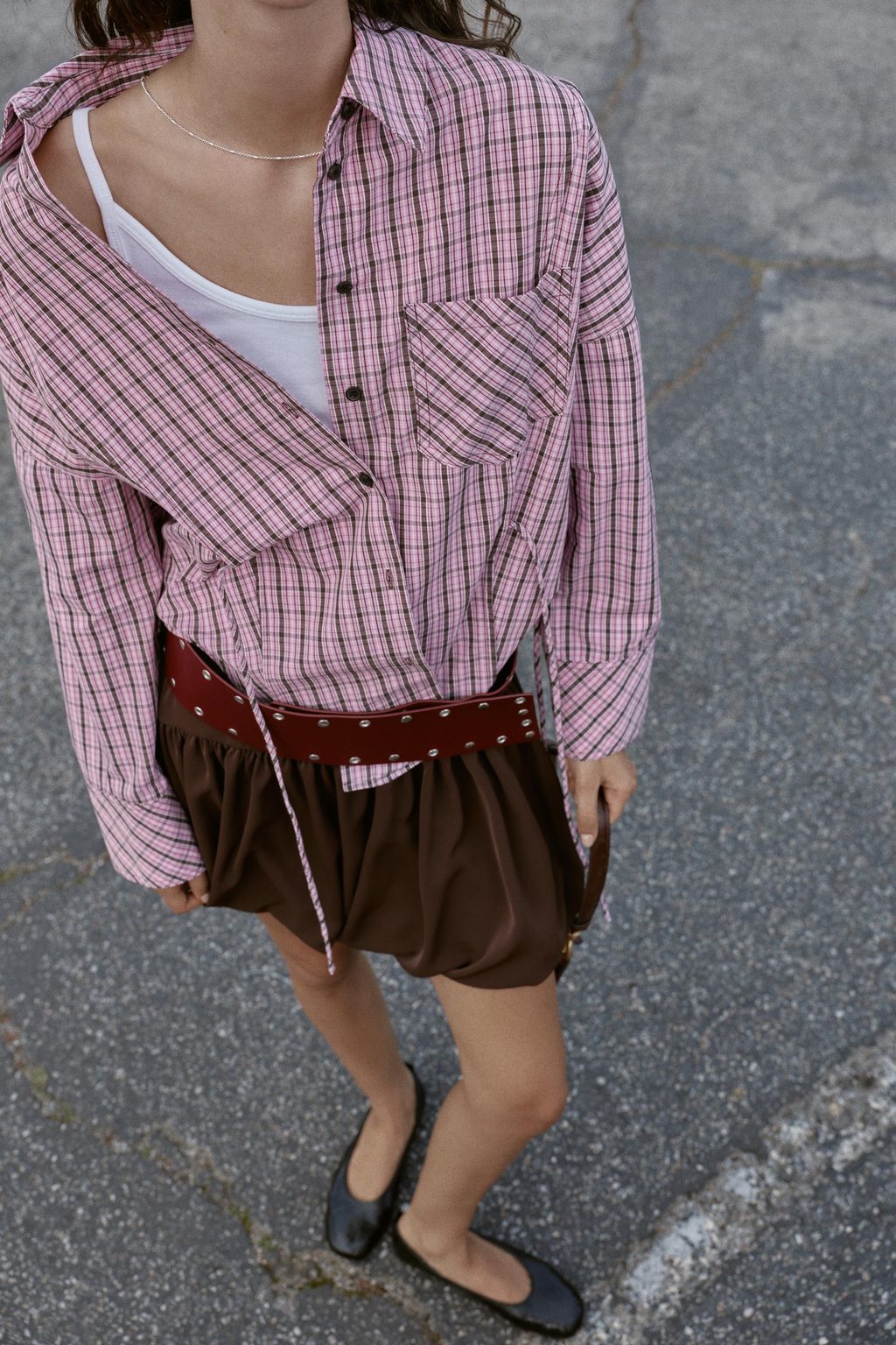 Women Clothing Idle Multiple Wear Plaid Shirt